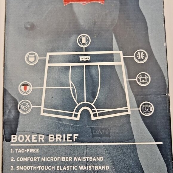 Levi's Men's Size S Boxer Brief Premium Soft Cotton 5 Pack Classic New in Box - Picture 9 of 15
